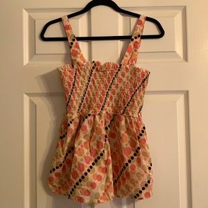 Babystyle Sleeveless Polkadot Blouse